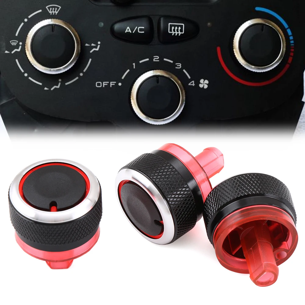 

Car AC Knob Aluminum Alloy Air Conditioning Knob Products Accessory,Suitable For Peugeot 206 207,For Citroen C2 2006-2013