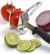 Edelstahl Tomaten Zwiebel Kalk Halter Slicer Früchte Lebensmittel Schneider Stand Utensilios De Cozinha Assistent Kartoffel Zitrone Shreaders