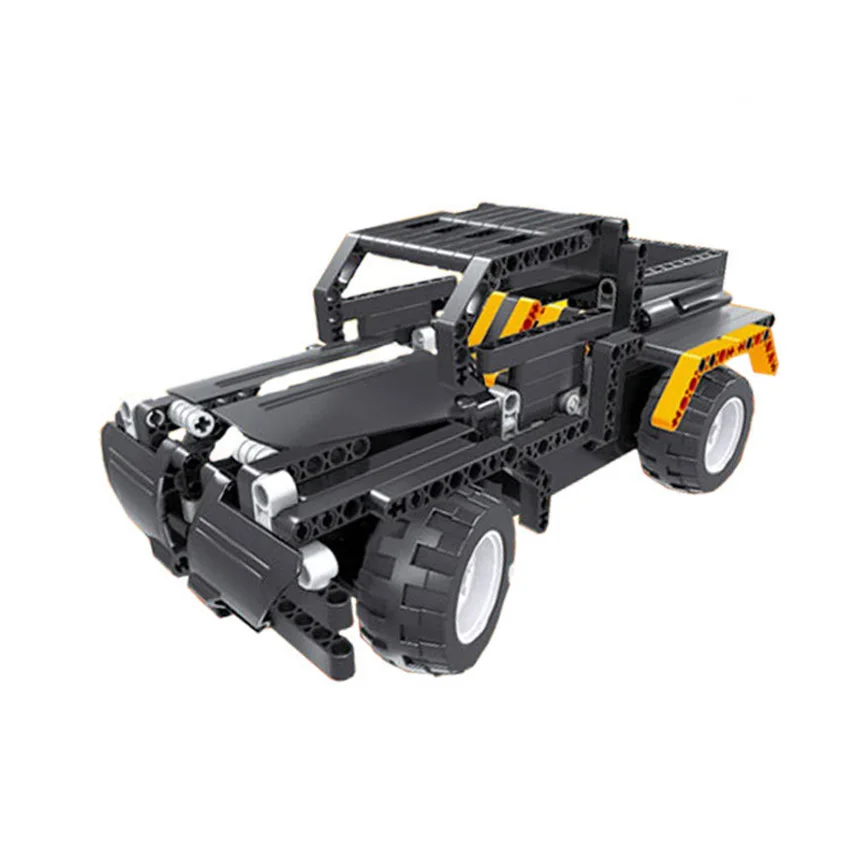 497pcs Transform Car DIY Assemble RC Car Building Blocks Car Building Kit RC Track Race Car Set Toys Gift for children girl boy 