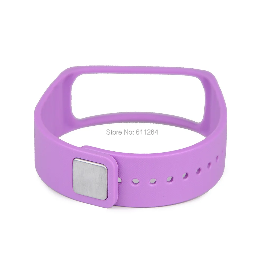 Минимальный заказ 1 шт. цветной сменный резиновый браслет для samsung gear Fit R350 смарт