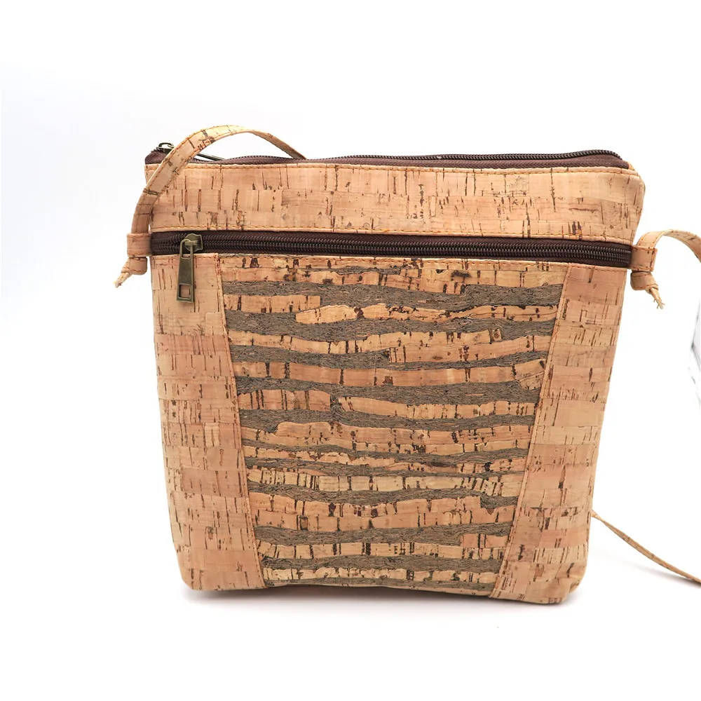 Natural cork body cross Strip cork Bags Messenger bag original handmade