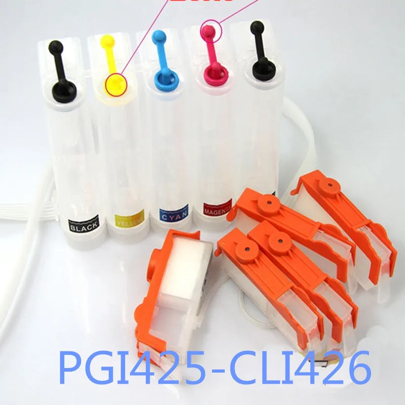 5 видов цветов PGI425 CLI426 СНПЧ системы для Canon PIXMA IP4840 MG5240 5140 6140 8140 MX884/IX6540 принтер