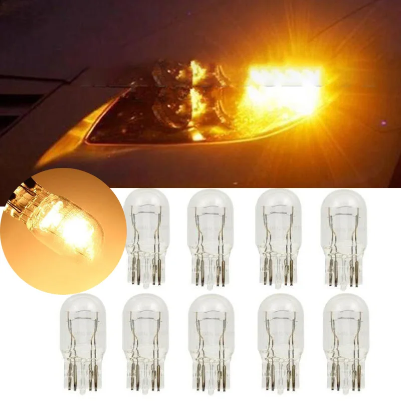 T20 12 V светодиодные лампы для автомобиля индикатор сигнала тормозной Ширина Ламп задние фонари автомобиля