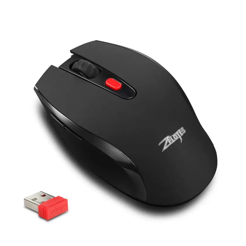ZELOTES F13 беспроводная мышь с нано приемником 2 4G Портативная Мобильная игровая 18May21