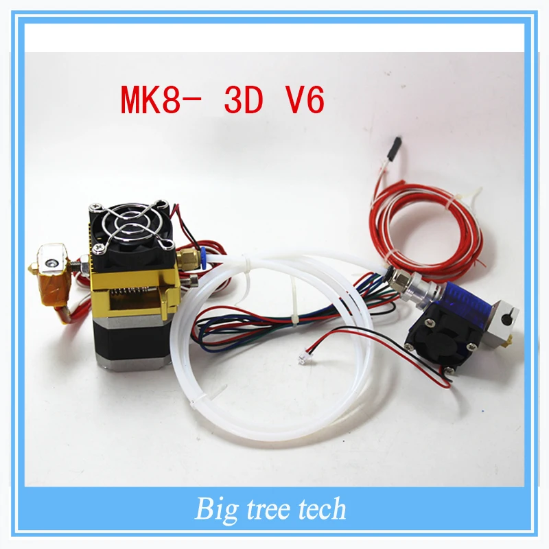 XC3dmaker 3D printer parts mk8 3D V6 12V 0 2 0 3 0 4mm 1 75mm