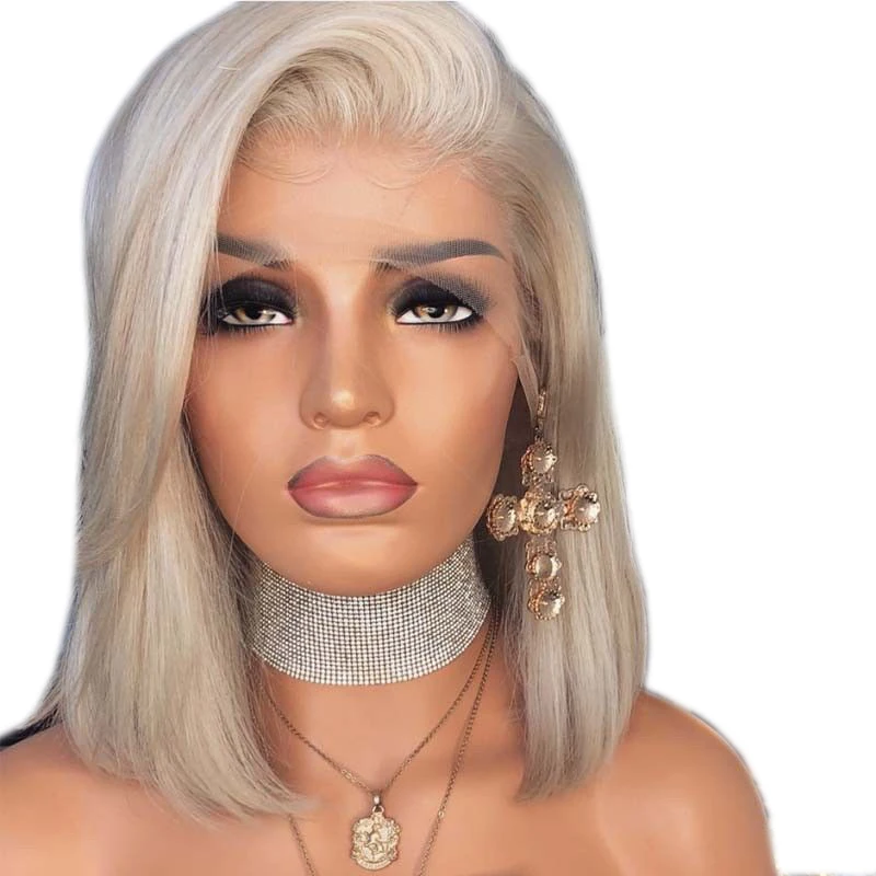 

Charism Synthetic Lace Front Wig Straight Hair 10 Inch Lace Wigs For Black Women Blonde Wig Lace Front Short Bob Wigs 13X3
