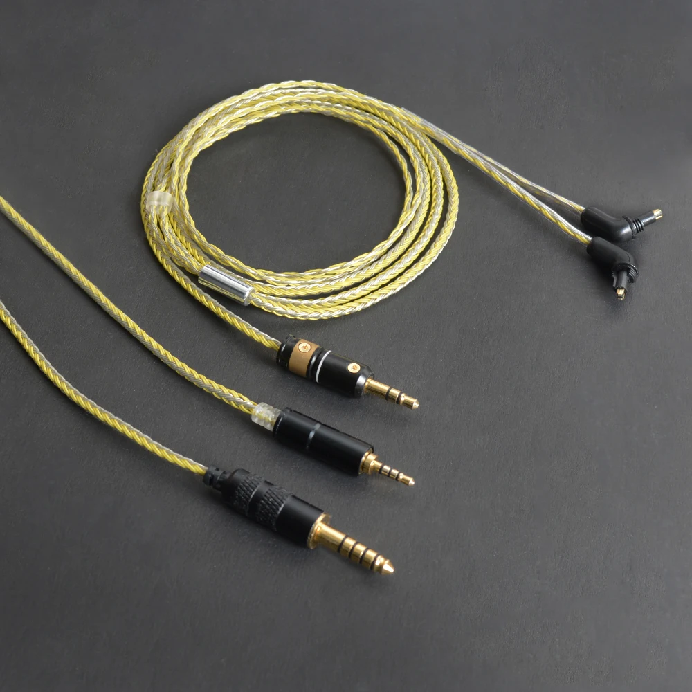 OKCSC EXK1000 наушники обновленные кабели 16 ядер 32AWG 2,5 мм/4,4 мм сбалансированный 3,5 мм аудио разъем для SONY EX600 EX800 EX1000 MDR7550