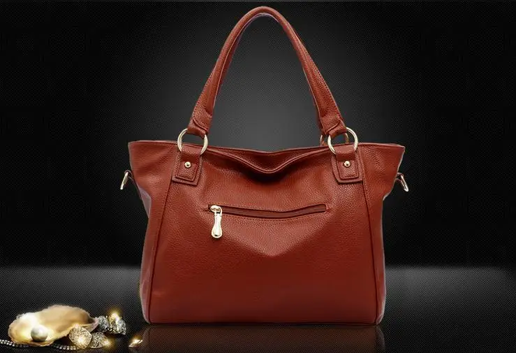 Caerlif, новинка, Ретро стиль, Ретро стиль, женская кожаная сумка, тоут, трендовые сумки через плечо, сумка через плечо, сумки с кисточками - Цвет: brown