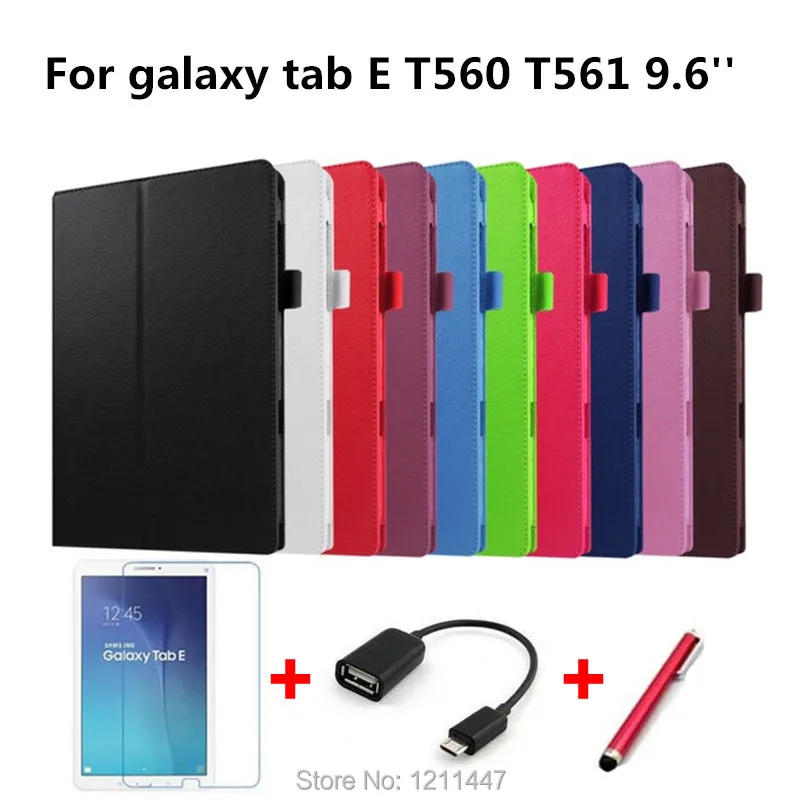 Чехол для Samsung Galaxy Tab E 9 6 T560 T561 тонкий складной чехол книжка с подставкой чехлы из