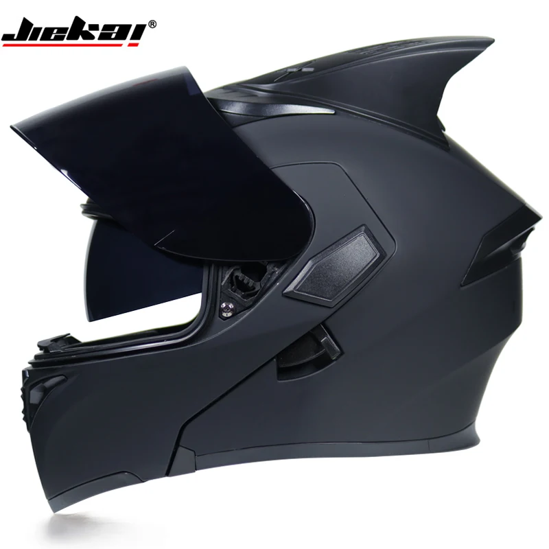 JIEKAI откидной гоночный шлем модульный с двойными линзами мотоциклетный шлем полное лицо защитные шлемы