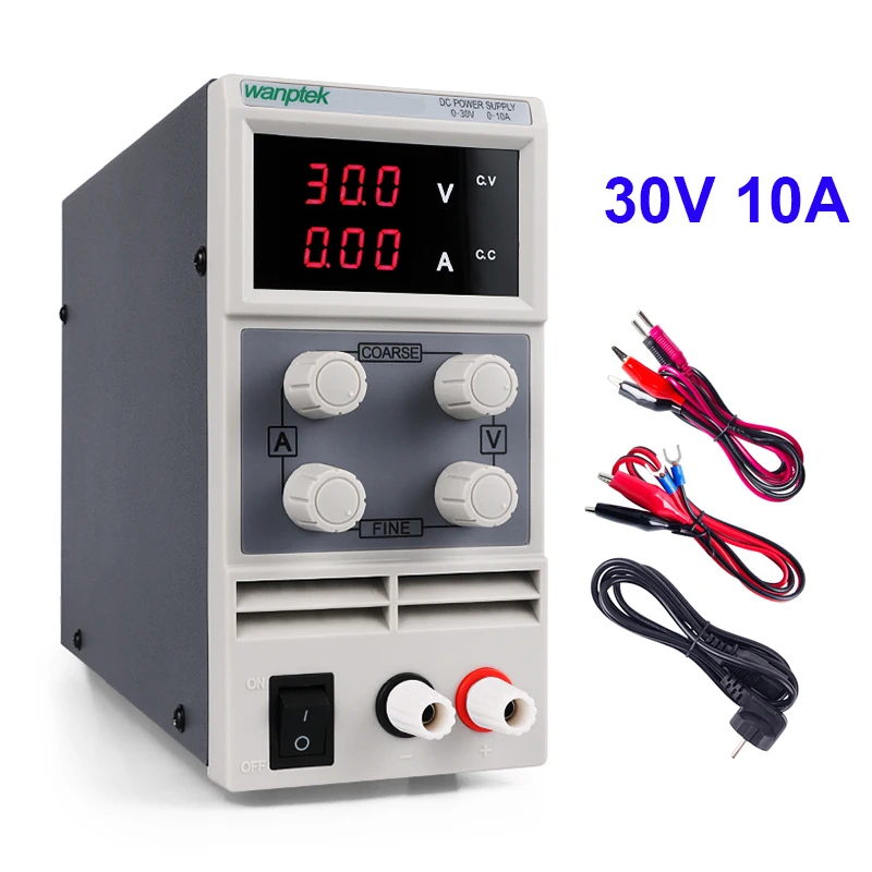 

Digital Source Lab Power Supply Adjustable 30v 10A Switching Power Source KPS 3010D AC 220V 110V Voltage Stabilizer Regulator