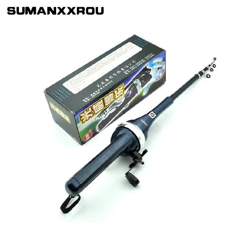 

Winter Spinning Fishing Rod Combo Telescopic Ice Fishing Rods and Spinning Fishing Reel Wheel Set Lurekiller Fishing Rod Kit TJZ