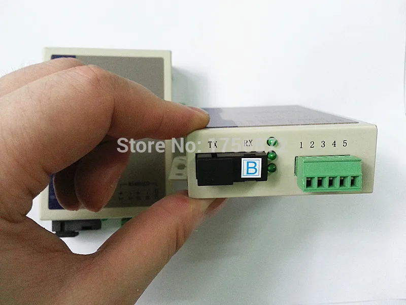 2pcs/lot RS422 to Optic Fiber Modem Singlemode SC