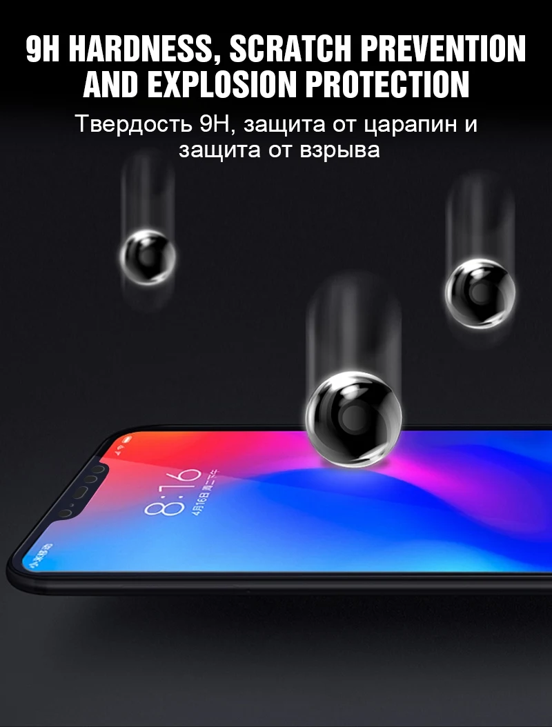 3D Protective Glass on For Xiaomi Redmi Note 6 Pro Redmi 6 Pro 6 6A Glass Tempered Screen Protector Film For Xiaomi Mi A2 Lite