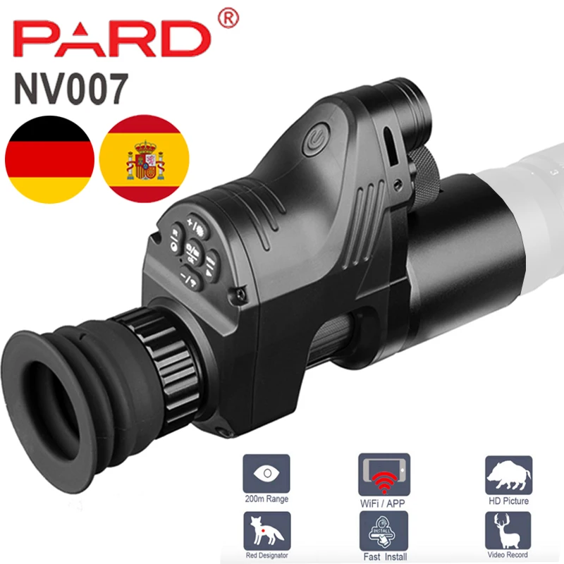 

PARD NV007 5W IR Infrared Digital Night Vision Telescope Wifi APP 1080P HD NV Riflescope Night Vision Optics Sight Hot Sales