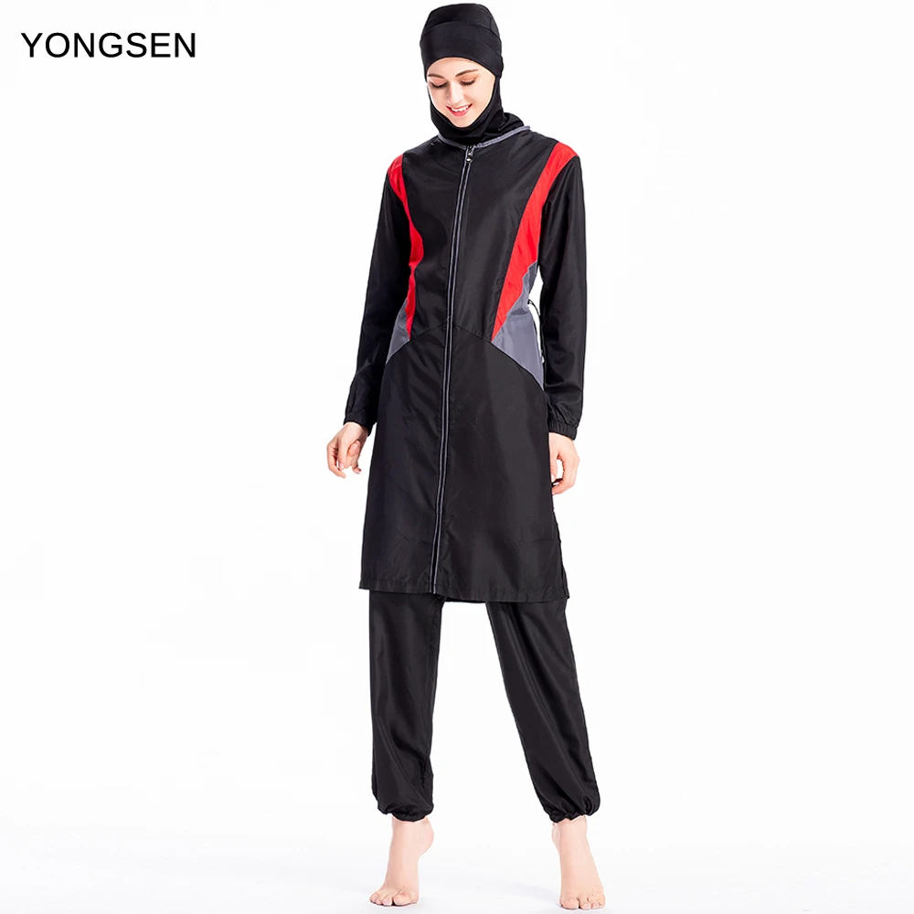 YONGSEN скромность Burkinis купальник для мусульманок хиджаб с полным покрытием