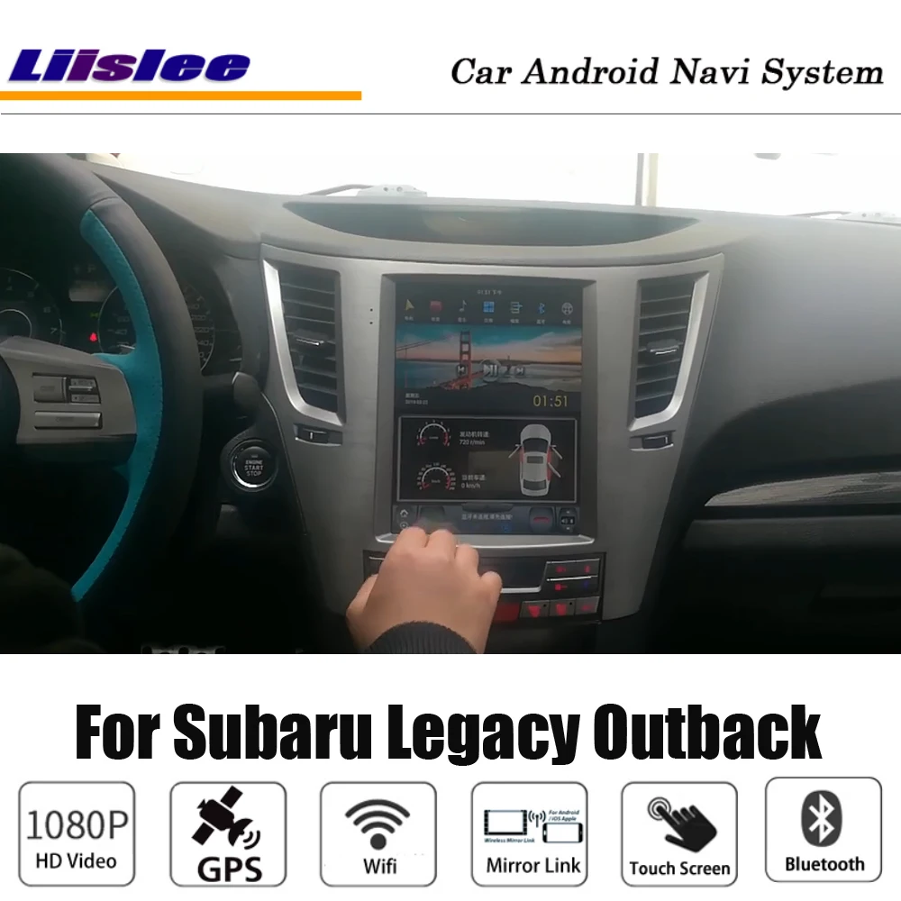 Flash Deal Liislee Android Tesla vertical For Subaru Legacy Outback Stereo Car Screen Carplay GPS Navi Map Navigation System Multimedia 4