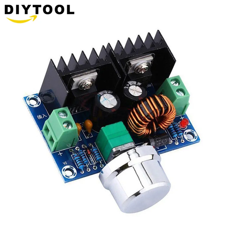 

XH-M401 DC-DC Step Down Buck Converter Power Supply Module XL4016E1 PWM Adjustable 4-40V To 1.25-36V Step Down Board 8A 200W