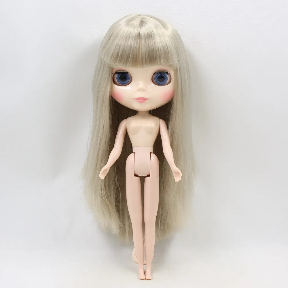 Фабрика blyth кукольные BL8800 серые прямые волосы с челкой бахромой от нормального телосложения 1/6 игрушка в подарок