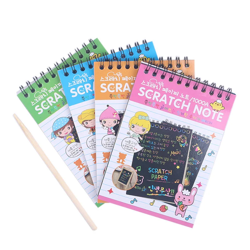 

Kpop Drawing Notebook DIY Colorful Painting Creative Scratch Children Kids Intellectual Development Toy