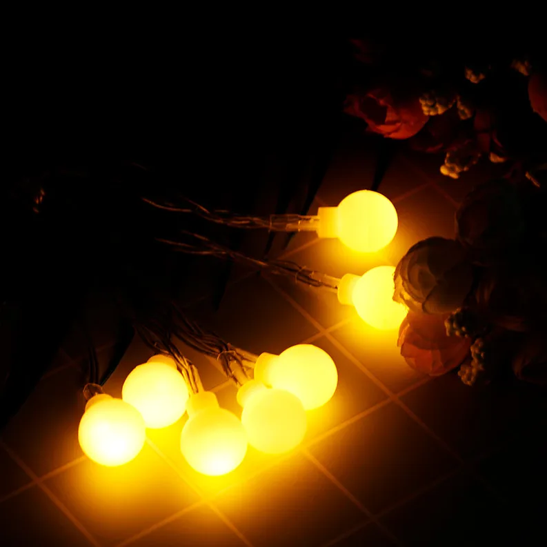 6M Fairy Garland LED Ball String Lights Waterproof For Christmas Tree Wedding Home Indoor Decoration AAA Battery Powered 3