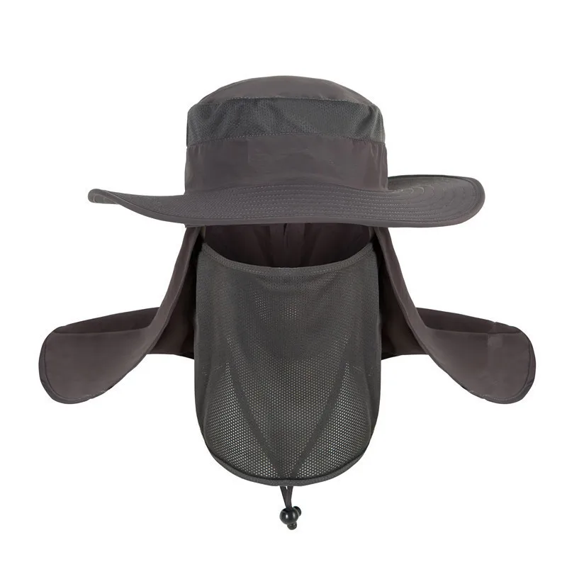 Ифэй Рыбак Кепки Водонепроницаемый большой Панамы с широкими полями летний ветер-доказательство Шляпы широкополые SPF 30+ Защита от ультрафиолетовых лучей Рыбная ловля hat