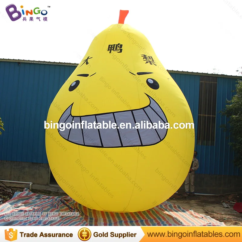 

2018 Hot sale 6M high giant inflatable pear balloon model for decoration customized inflatable fruit replica for advertising toy