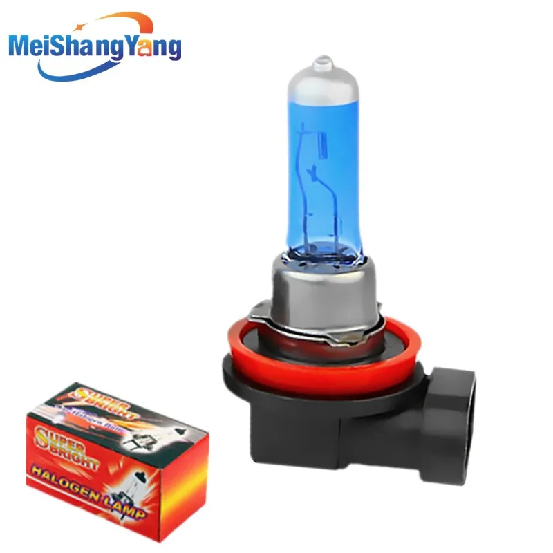 

H8 100W 12V super white Headlights fog lamps light running High Power auto Car Light Source parking Halogen Bulbs
