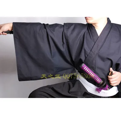 

Top Quality Traditional Kendo costuuume Cotton fiber/wide sleeved surplice styles Samurai Iaido Kendo long-sleeve giFreeShipping