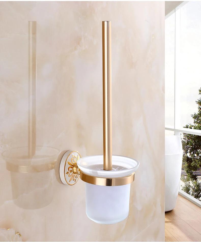 Космический алюминиевый Модный Белый Настенный Монтажный набор для ванной, бумажный держатель для полотенец, аксессуары для ванной комнаты, OYS-0227R