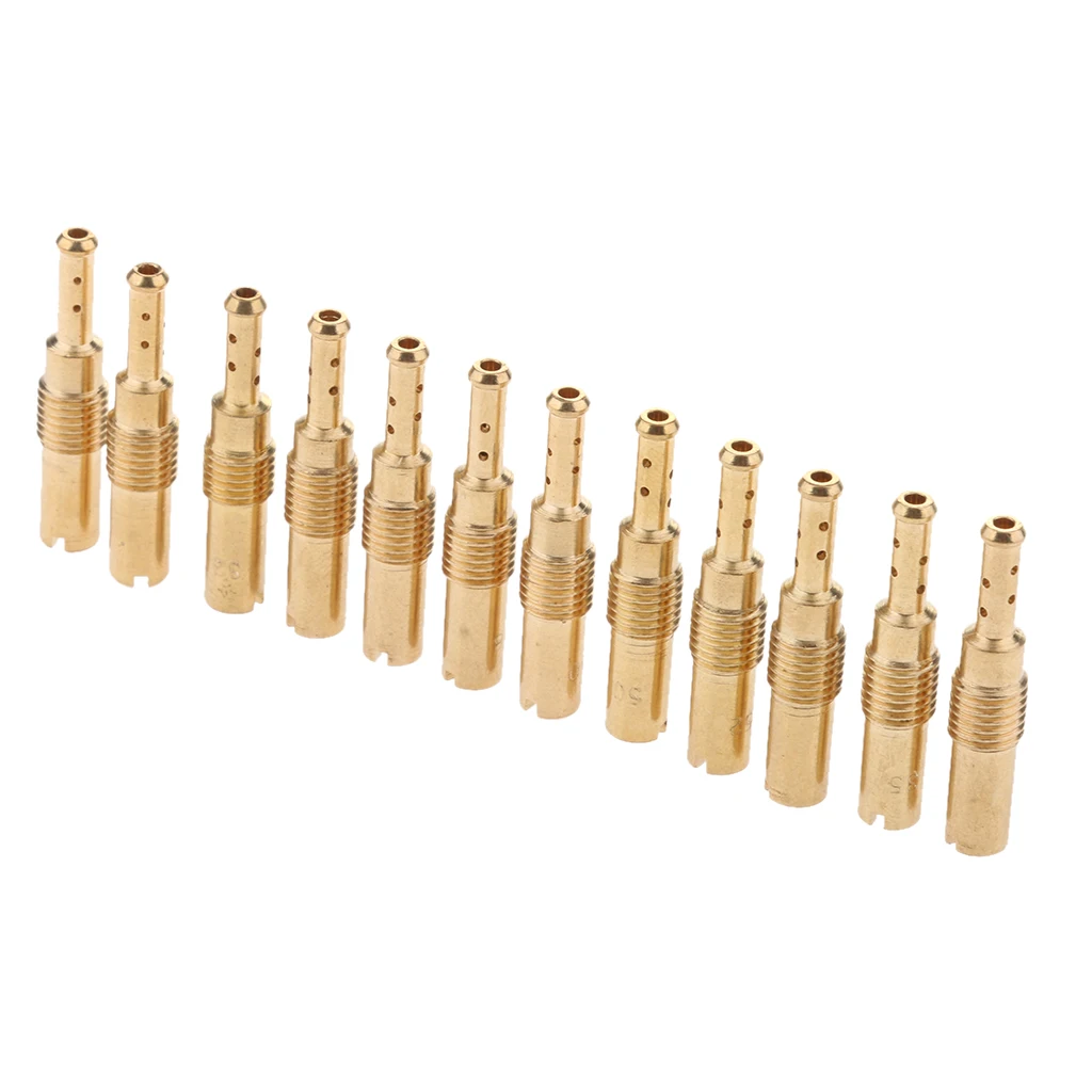 12 Pcs Motorcycle Carburetor Slow/Pilot Jet Needle Set For PWK Keihin OKO CVK KOSO Stage-6 Polini Motorcycle Carb Etc 