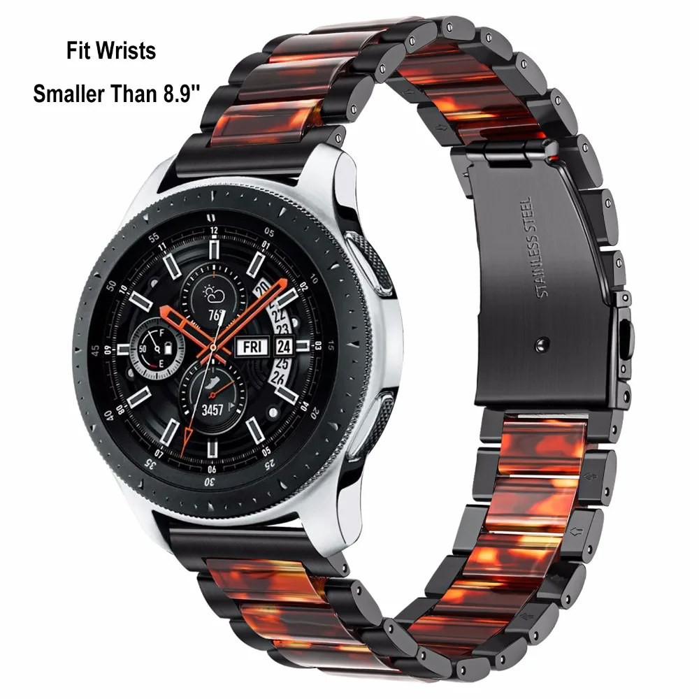 Ремешок для часов из нержавеющей стали и смолы 22 мм Samsung Galaxy Watch 46 Gear S3 2 Neo Live Quick