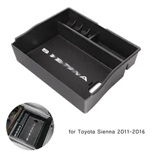 WHDZ Car Center Console Armrest Secondary Storage Box Glove Box for Toyota Sienna 2011-2016