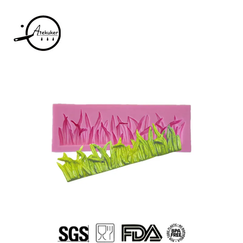 

Atekuker 12*4*1.3cm Grass Shape DIY Silicone Mold 3D Cake Decoration Tools Silicone Molds For Fondant Sugar Mastic
