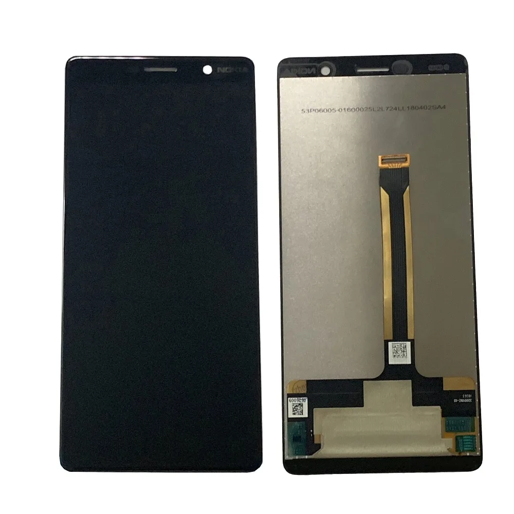 Цена Для Nokia 7 Plus ЖК дисплей кодирующий преобразователь сенсорного экрана в сборе Замена для Nokia 7 Plus N7Plus TA 1046 TA 1055 TA 1062 6,0