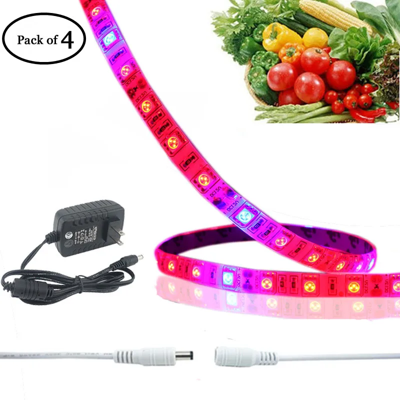 

LED Plant Grow Lights Kit IP65 Full Spectrum 0.6m/strip Growing Bar Light Greenhouse LED Light Strip for Garden Flower Ligjting