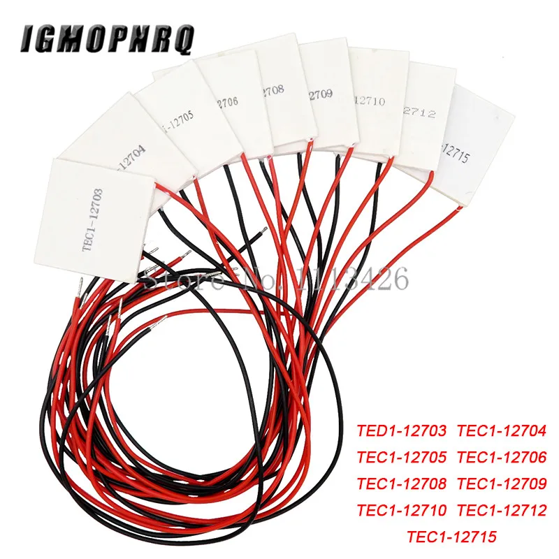1PCS TEC1-12705 Thermoelectric Cooler Peltier TEC1-12706 TEC1-12710 TEC1-12715 Peltier Elemente Module 4040mm 12709 12715 12712 TEC1-12703 1PCS TEC1-12705 Thermoelectric Cooler Peltier TEC1-12706 TEC1-12710 TEC1-12715 Peltier Elemente Module 4040mm 12709 12715 12712 TEC1-12703