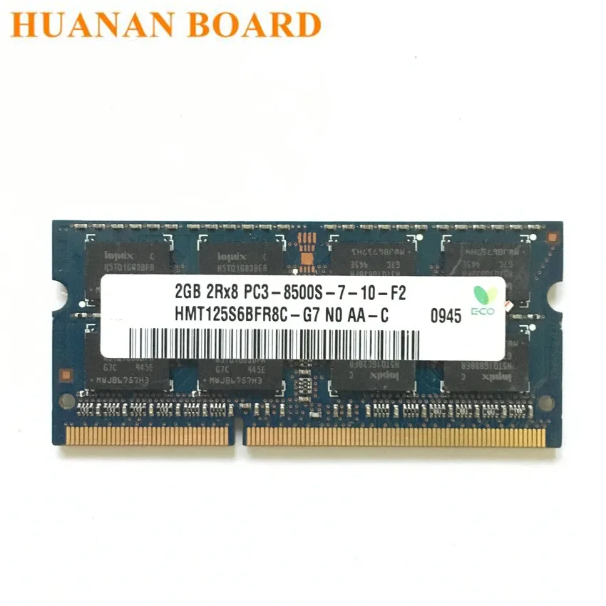 2 Гб PC3-8500S DDR3 1066 МГц памяти ноутбука 2G PC3 8500 S 1066 МГц Тетрадь модуль sodimm ОЗУ Hynix Чипсет