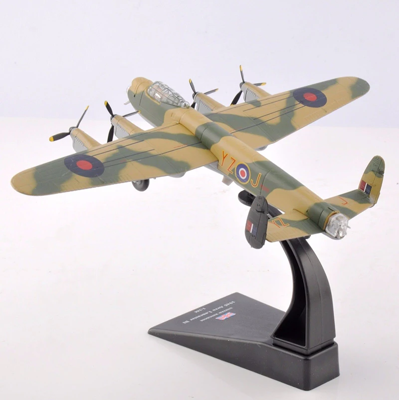1/144 Британский Тяжелый бомбардировщик 1945 Avro Lancaster BI Fighter литье под давлением модели самолетов игрушки подарки коллекции
