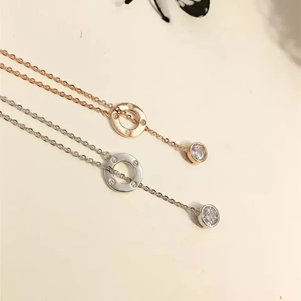 

Designer Fashion 925 Sterling Silver Jewelry 3A Cubic Zirconia Party Necklace