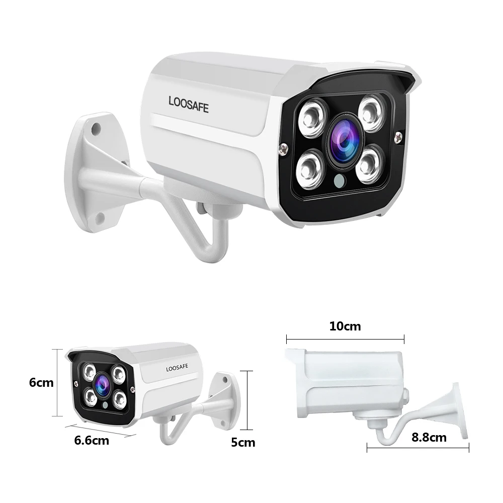  Cámara LOOSAFE 1080P HDMI POE NVR Kit de sistema de seguridad CCTV DVR 16 Uds registro de Audio cám