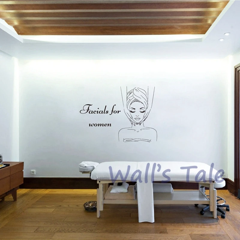 Spa Facials Art Wall Decals Beauty Salon Decor