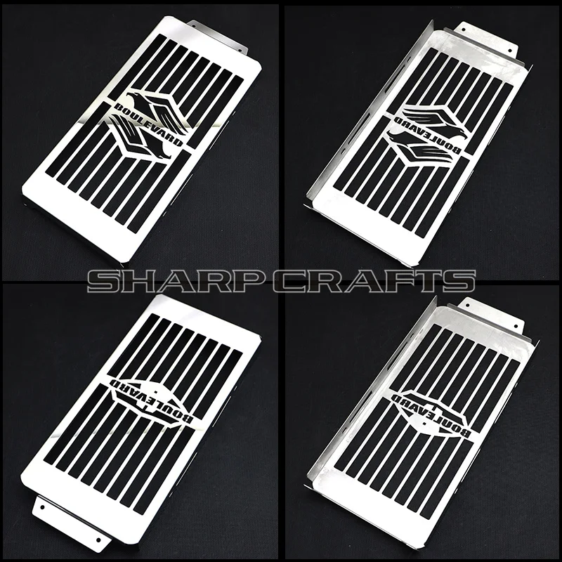 

Motorcycle Thicken Inlay Chrome Radiator Grill Cover Guard Protector For Suzuki Boulevard C50 M50 Intruder VL800 Volusia