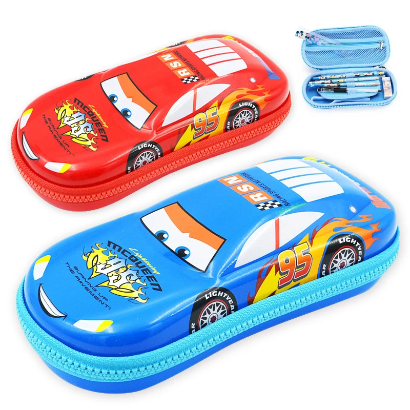 

Cartoon Car Creative EVA Multi-layer Multifunction Pencil Case Large Capacity Cute School Stationary Bags for Boys and Girls