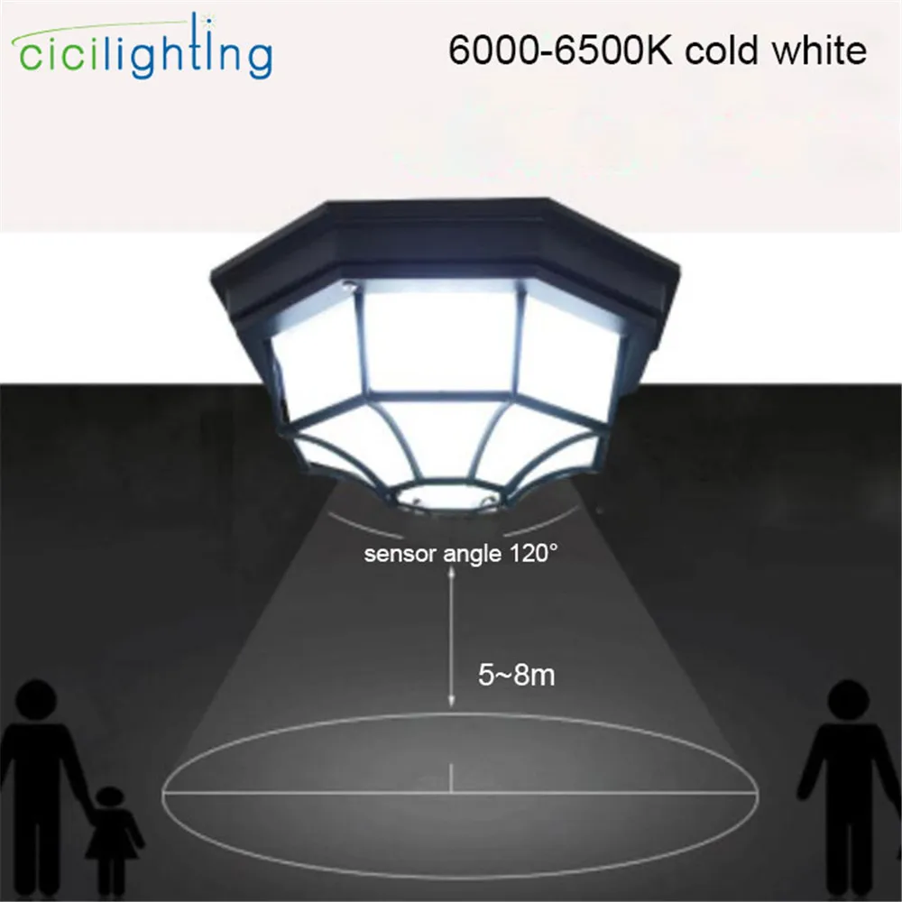 Дизайн движения сентиивный открытый Крытый потолочные светильники Европейский стиль радар Датчик светодиодные потолочные светильники для лестницы сада