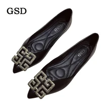 Женские сандалии, женская обувь из лакированной кожи на плоской подошве, модные повседневные Лоферы ручной работы, женская обувь на плоской подошве