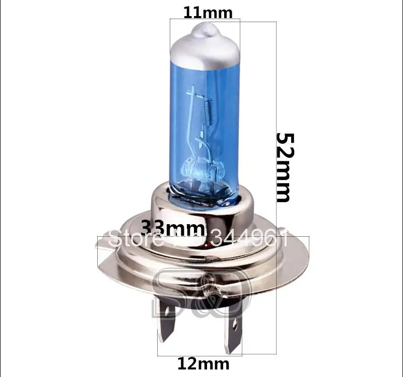 24V H7 100 Вт галогенная лампа супер яркий фонарь светильник отличается высокой Мощность автомобилей головной светильник лампа автомобиля светильник источник света парковка белый