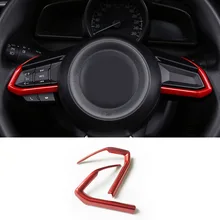 Для yaris седан ABS пластик Автомобильный руль кнопка рамка Крышка отделка внутри автомобиля Стайлинг Аксессуары 2 шт