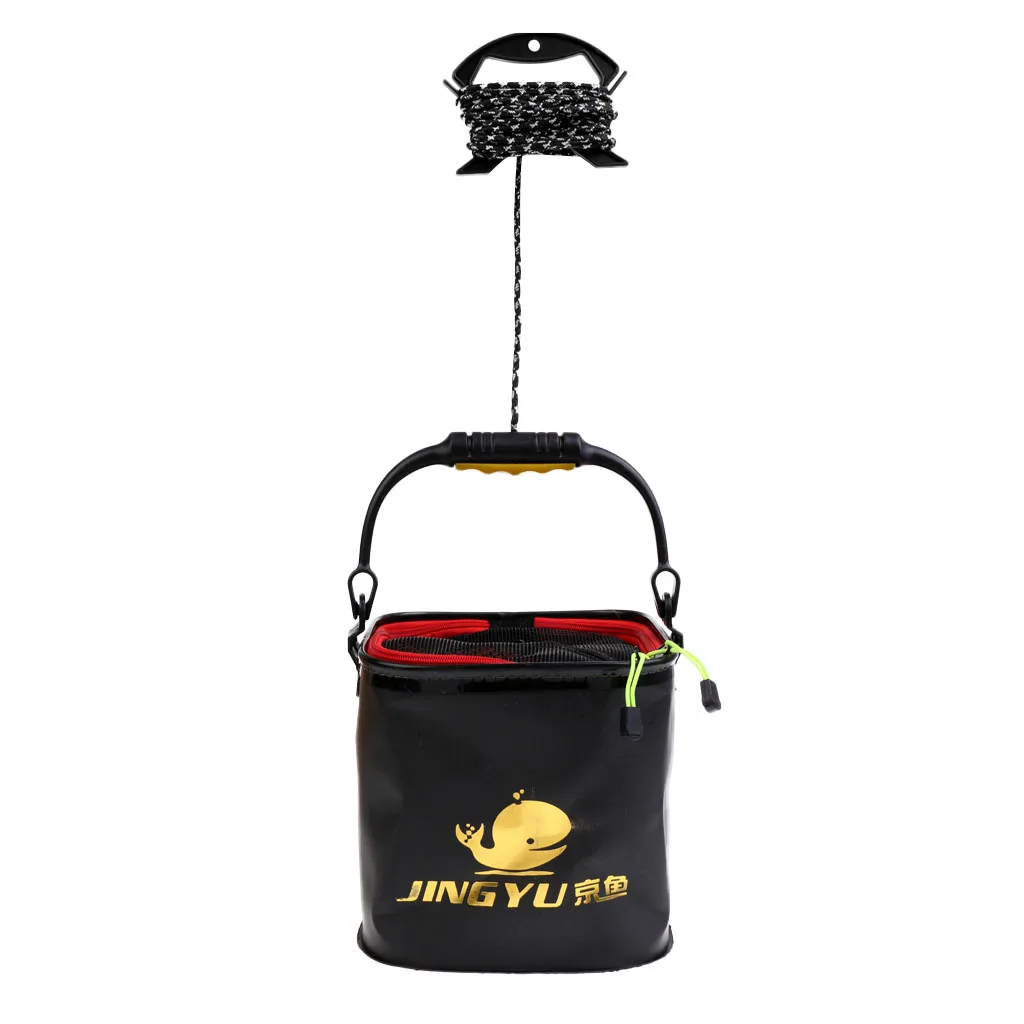 Outdoor Camping Fishing Folding Pail Collapsible Bucket Water Container Box Fishing Accessories Tackle