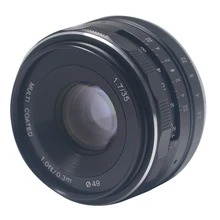 Meike MK-35-1.7 35 мм f1.7 большая апертура ручной с многослойным покрытием Фокус объектив APS-C Для беззеркальных камер Canon Eos M1 M2 M3